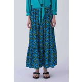 Roman Floral Desen Uzun Etek Standart Renk Y2169178_089