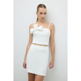 ROMAN Mini Etek Beyaz K2615071_002 - 38