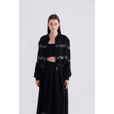 ROMAN Payetli Yün Bomber Ceket Siyah K2316501_001 - 40