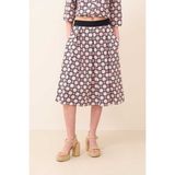 ROMAN Pileli Beli Lastikli Midi Boy Etek Standart Renk Y2415002_089 - Desenli - 40