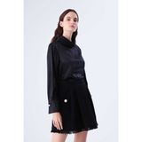 ROMAN Pileli Mini Etek Siyah K2215046_001 - 34