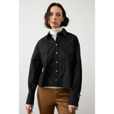 ROMAN Poplin Çıtçıtlı Gömlek Siyah K2413565_001 - 38