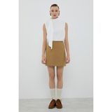 ROMAN Yün Karışımlı Mini Etek Hardal K2615042_026 - 40