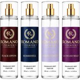 Romano Bombshell-La Vie est Belle-Black Opium-Vanilya Powder 4 Lü Set Vücut Spreyi 200 ml Kalıcı Yüksek esans! - 951-Renkli