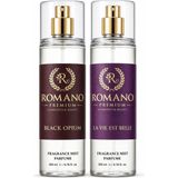 Romano La Vie Est Belle-Black Opium Ikili Set Vücut Spreyi 200 ml Kalıcı Yüksek Esans - 951-Renkli