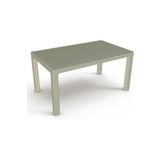 Romanoset Plastik Romanoset 70X120 Rattan Plastik Bahçe Ve Balkon Masası