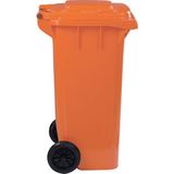 Romanoset Plastik Tekerlekli Atık ve Çöp Konteyneri 120 lt - Turuncu