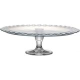 Romans Patiserie Ayaklı Cam Sunum ve Servis Tabağı - 37 cm