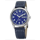ROMANSON Almm5Bs015Uwa42W ÇELİK KASA KUMAŞ KORDON TAKVİMLİ ERKEK KOL SAATİ