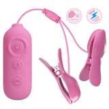 Romantic Wave - Usb'den Şarjlı Titreşim & Elektro Şok Mandallı Göğüs Uyarıcı