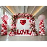 Romantik Arka Plan ile Aşk Temalı 200X150CM Stüdyo Fonu - -