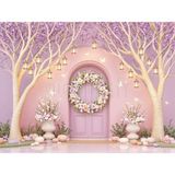 Romantik Arka Plan ile Büyüleyen 200X150CM Bahar Temalı Stüdyo Fonu - -