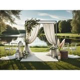 Romantik Bir Arka Plan: Doğanın Kucaklayıcı Güzelliği ile 200X150CM Stüdyo Fonu - -