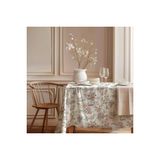 Romantik Çiçekler Pamuk Masa Örtüsü, 150X150 Cm