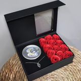 Romantik Gül İstiridye İnci Kolye Seti