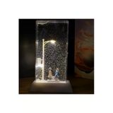 Romantik Sevgili Temalı Sokak Lambası Kar Küresi 17X10 Cm | Işıklı Dekoratif Hediye