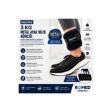 Romed MEDİRO 3 KG Metal El Ayak Bilek Ağırlığı-Ayarlanır Sporcu Ağırlık-1 Adet