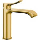 Romena | Valtemo Mat Gold Lavabo Bataryası – Pirinç Gövde, Seramik Kartuş