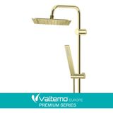 Romena | Valtemo (Shiny) Parlak Gold, Kare Dikdörtgen Tasarım Tepe Duş Seti