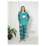 ROMEO LİFE Kadın Büyük Beden Kışlık Peluş Polar Pijama Takımı 8056