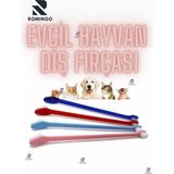 Romingo 4 Adet Köpek Diş Fırçası Kedi Diş Fırçası Evcil Hayvan Ağız Bakım Fırçası Tartar ve Plak Temizleyici