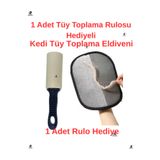 Romingo Kedi Tüy Toplama Eldiveni 1 Adet Rulo Hediyeli Köpek Tüy Toplama Eldiveni Tüy Toplama Eldiveni