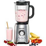 Rommelsbacher Stand Mikser Mx 1250-22.000 Rpm, Kademesiz Hız Ayarı, Fonksiyon Düğmeleri (Smoothie, Clean/pulse, Buz Kırma), Cam Sürahi, Paslanmaz Çelik Gövde, Özel Bıçak, 1200 Watt - Siyah
