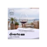 RONA Diverto Kırmızı Şarap Kadehi – 710 ml – 6’lı Set | Premium Slovak İşçiliği, Avrupa Üretimi