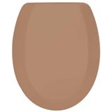 Rona Sütlü Kahve Tisa ThermoPlast Standart Klozet Kapağı (Üstten Monte)