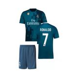 Ronaldo R00180 Turkuaz Real Madrid Çocuk Deplasman Forma 2017-2018
