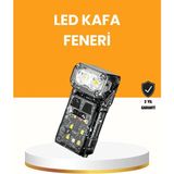 Ronanna Buğz Kamp ve Outdoor Için LED Far 10 Saat Pil Sensörlü Manyetik