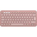 Ronanna Logıtech K380S, Pebble Keys 2, Rose, 920-011861, Bluetooth, Türkçe, Q, Multimedya, Mini Klavye