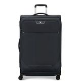 Roncato Joy Trolley Expandable Nero Büyük Boy Siyah Çekçekli Kumaş Valiz