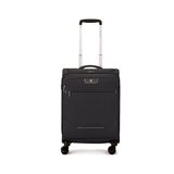 Roncato Joy Trolley Expandable Nero Kabin Boy Siyah Çekçekli Kumaş Valiz