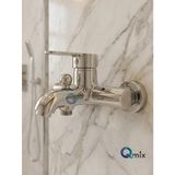 RONDO SERİSİ LÜX AĞIR PREMİUM BANYO DUŞ BATARYASI PİRİNÇ GÖVDE KROM RENK | Duvar Montajlı, Parlak Krom Kaplama, PİRİNÇ MALZEME