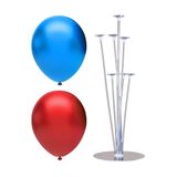 RÖNESANS PARTİ 7 Çubuklu Balon Standı + 100 Adet Balon (Kırmızı - Koyu Mavi)