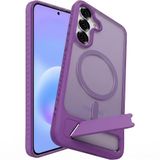 Rongep [Frost-Stand] Samsung Galaxy A57 için Kılıf Yatay Stantlı Güçlü Manyetik [MagSafe ile Uyumlu] A57 Koruyucu PC+TPU Hibrit Tasarım Arkası Sert ve Yarı Saydam Samsung Galaxy A57 Kılıf (Mor)