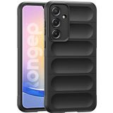 Rongep Samsung Galaxy A25 için Koruyucu Kalın Yapılı Rugged TPU Silikon Kılıf Kamera Yükseltili İçi Süet Dokulu Kenarları Darbe Emici ve Kayma Önleyici Özellikli Tam Kaplayan Koruyucu Kılıf (Siyah)