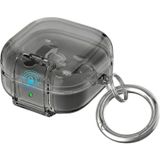 Rongep Samsung Galaxy Buds4 Pro/Buds 4 için Kılıf [Güvenlik Kilit Tasarımlı] Transparent-Lock Kulaklık Kılıfı Sararmaya Dayanıklı Taşıma Askılı TPU Koruyucu Samsung Buds 4 Pro Kılıf (Şeffaf-Siyah)