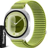 Rongep Samsung ile Uyumlu Mountain Loop Kordon Galaxy Watch 8 44mm/40mm/Classic 46mm [2025] için 1.Sınıf Dokuma Kumaş Metalik Bağlantılı Galaxy Watch 8 44mm Kordon Premium Yumuşaklıkta Kayış (Fıstık)