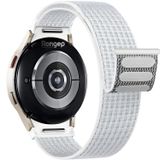 Rongep Samsung ile Uyumlu Yeni Nesil Bağlantı Hasırlı Kumaş Kordon Galaxy Watch 7/6/5/4 Serisi için Galaxy Watch 7 Kordon (40mm/44mm) Watch 6/4 Classic (47/43/42mm) Watch 5 Pro Uyumlu (Beyaz)