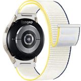 Rongep Samsung ile Uyumlu Yeni Nesil Bağlantı Hasırlı Kumaş Kordon Galaxy Watch 7/6/5/4 Serisi için Galaxy Watch 7 Kordon (40mm/44mm) Watch 6/4 Classic (47/43/42mm) Watch 5 Pro Uyumlu (Reef)