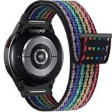 Rongep Samsung ile Uyumlu Yeni Nesil Bağlantı Hasırlı Kumaş Kordon Galaxy Watch 7/6/5/4 Serisi için Galaxy Watch 7 Kordon (40mm/44mm) Watch 6/4 Classic (47/43/42mm) Watch 5 Pro Uyumlu (Scuba Black)