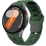 Rongep Sportif Football Pattern Loop 20mm Kordon Samsung ile Uyumlu Galaxy Watch 7/6/5/4 Serisi için Galaxy Watch 7 Kordon (40mm/44mm) Watch 6/4 Classic (47/43/42mm) Watch 5 Pro Uyumlu (Haki)