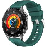 Rongep [Strip Loop] Huawei ile Uyumlu 22mm Kordon GT6/GT6 Pro/GT Runner 2/GT5/5 Pro/GT4/GT3/3 Pro 46mm için Yumuşak Silikonlu GT6 Pro Kordon Yüzeyi Şerit Görünümlü GT6 46mm Kordonu (Yeşil)