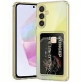 Rongep [Transparent-Kart Bölmeli] Samsung Galaxy A35 için Şeffaf Kılıf Kamera Yükseltili A 35 Koruyucu Esnek ve Hafif Tasarım Darbelere Karşı Telefonu Tam Kaplayan Samsung A35 Kılıfı (Kartlıklı)