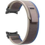 Rongep Travel Loop 20mm Kumaş Kordon Samsung Galaxy Watch FE/7/6/5/4 Serisi İçin Terletmeyen Rahat ve Hafif Kayış (40mm/44mm) Watch 6/4 Classic (47/43/42mm) Watch 5 Pro 45mm Uyumlu (Gri-Mavi)