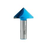 Ronia Ahşap Freze Bıçağı 09-40020012V100 Kavisli V-Yivli 100 Derece Freze Ucu Sap 12 mm