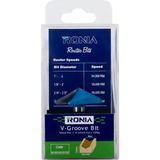 Ronia Ahşap Freze Bıçağı 09-50016012V130 Kavisli V-Yivli 130 Derece Freze Ucu Sap 12 mm
