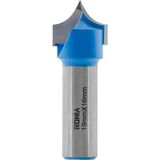 Ronia Ahşap Freze Bıçağı 18-19016012 Uç Kesim Yuvarlama V Yivli Freze Ucu Sap 12 mm